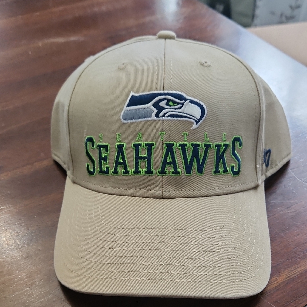Seattle Seahawks Tan Cap